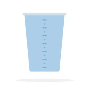 Kitchen measuring cup vector flat isolated Stock Illustration