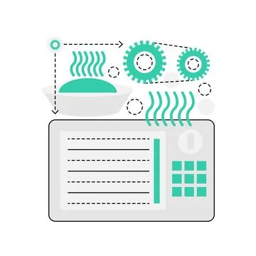 Kitchen microwave oven Stock-Illustration
