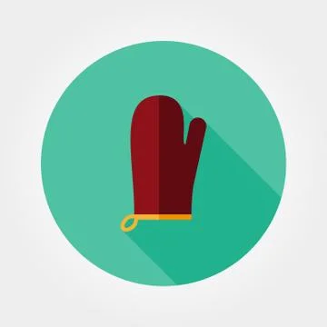 Kitchen mitten. Potholder Stock Illustration