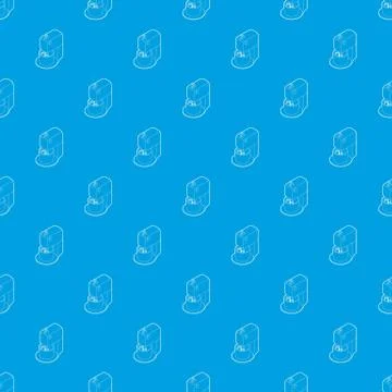 Kitchen mixer pattern vector seamless blue Stock Illustration