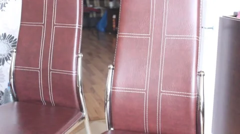 Kitchen modern chairs Stock Footage 45696528