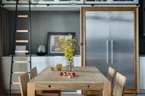 Kitchen in modern style 스톡 사진