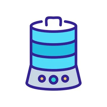 Kitchen multi tier double boiler icon vector illustration Stock Illustration
