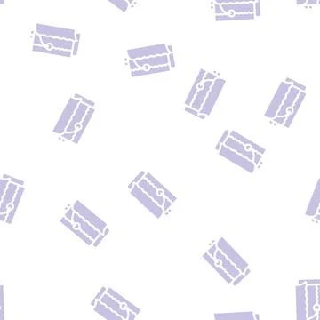 Kitchen napkin glyph vector seamless pattern Stock Illustration