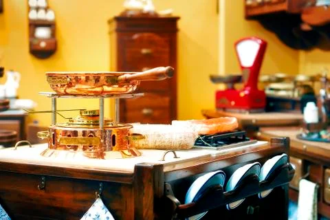 Kitchen in the old style Stock Photos