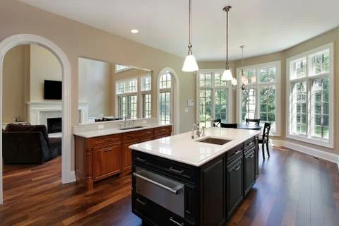 Kitchen with oval doorways Foto stock