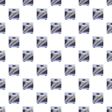 Kitchen ovens appliance vector pattern for cooking Stock Illustration