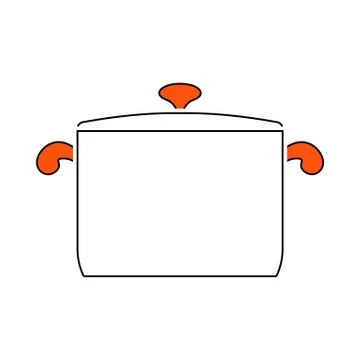 Kitchen Pan Icon Stock Illustration