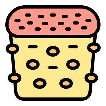 Kitchen panettone icon vector flat Stock Illustration