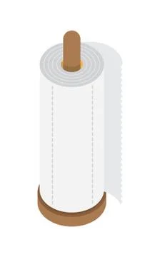Kitchen paper towel Stock Illustration