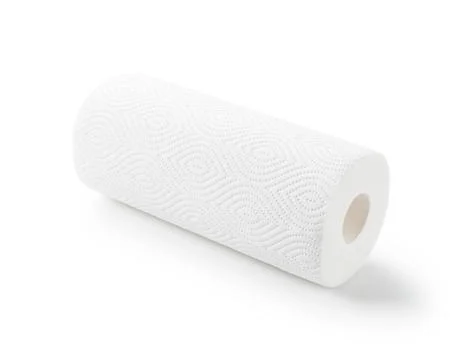 Kitchen paper on a white background Stock Photos