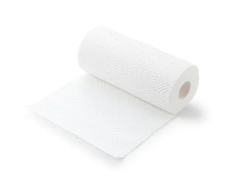 Kitchen paper on a white background Foto stock
