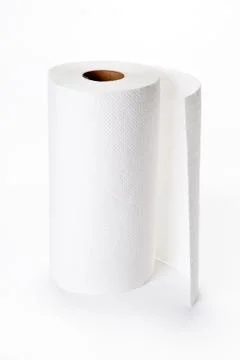 Kitchen paper on white Stock Photos