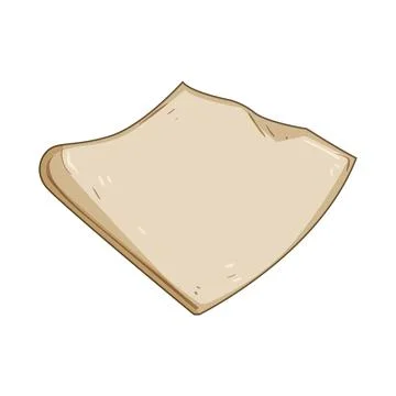Kitchen parchment paper cartoon vector illustration Иллюстрация
