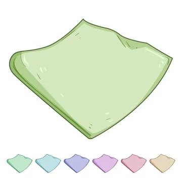 Kitchen parchment paper cartoon vector graphic Stock Illustration