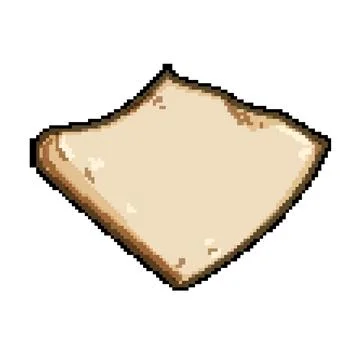 Kitchen parchment paper pixel art vector illustration Stock Illustration