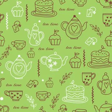 Kitchen pattern seamless design graphic 스톡 일러스트