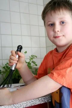 In the kitchen Stock Photos