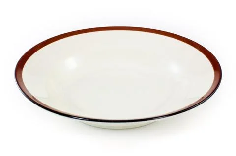 Kitchen plate on the white background Foto stock