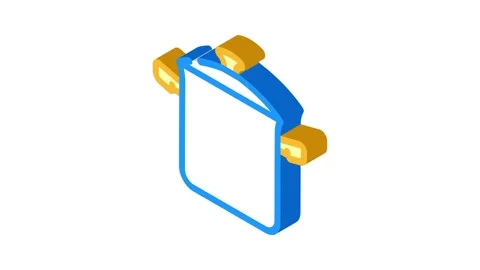 Kitchen pot cooking isometric icon animation Vidéo 327295427