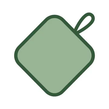 Kitchen Pot Holder Illustration Minimal Heat Resistant Cooking Glove Illustration