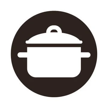 Kitchen pot icon Stock Illustration