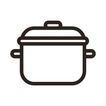 Kitchen pot icon Stock Illustration
