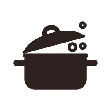 Kitchen pot icon Stock Illustration