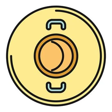 Kitchen pot lid covering a cooking utensil icon Stock Illustration