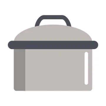 Kitchen pot utensil isolated Stock Illustration