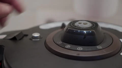 Kitchen Pressure Relieved: Hissing Steam Escapes Cooker's Black Valve. Stock Footage 320847507