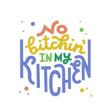 Kitchen Print Stock Illustration