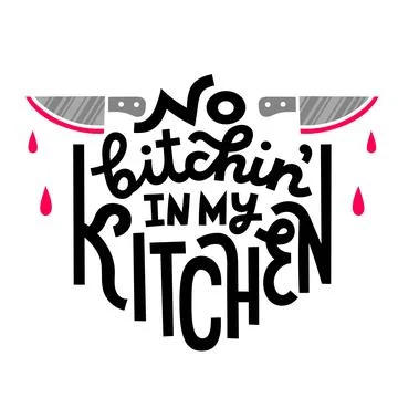 Kitchen Print Illustrazione stock
