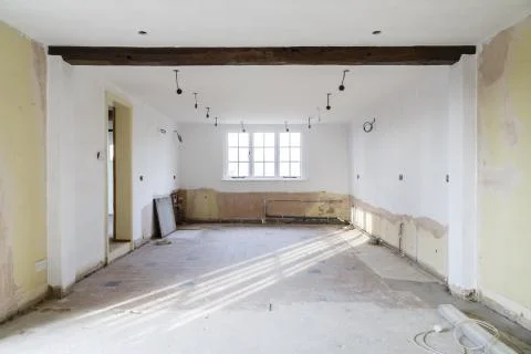 Kitchen ripout before remodeling Stock Photos