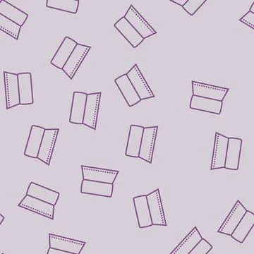 Kitchen roll paper towel line seamless pattern Stock Illustration