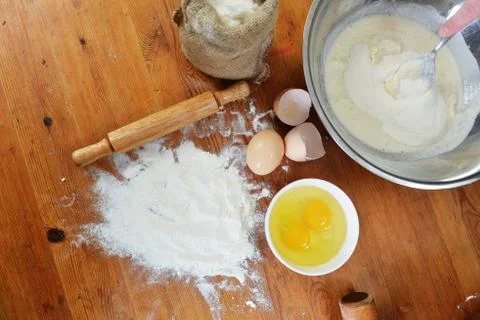 Kitchen rolling pin Stock Photos