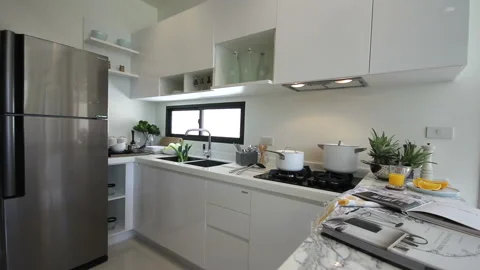 Kitchen room Stock Footage 139950441