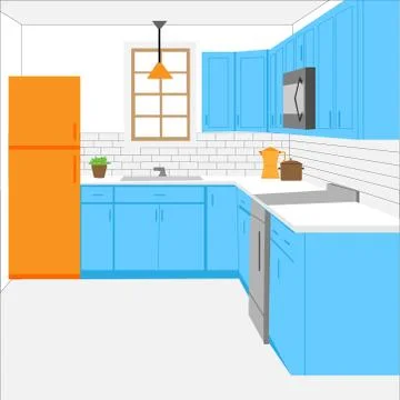 Kitchen room Stock-Illustration