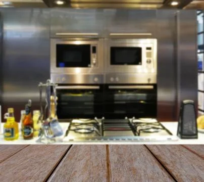 Kitchen room interior Stock Photos