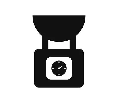 Kitchen scale icon illustrated in vector on white background Stock Illustration