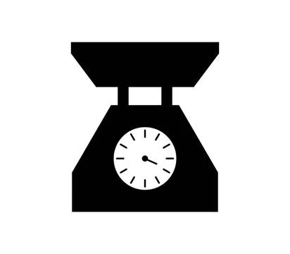 Kitchen scale icon illustrated in vector on white background kitchen scale... Stock Photos