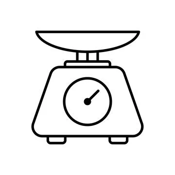 Kitchen Scale Icon vector Design illustration Stock Illustration