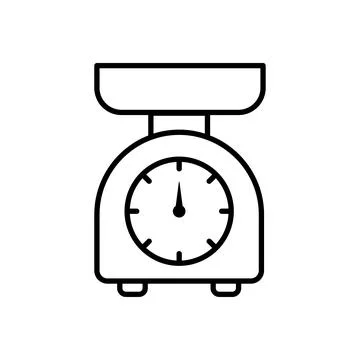 Kitchen Scale Icon vector Design illustration Illustrazione stock