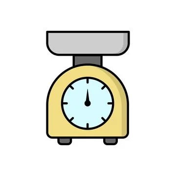 Kitchen Scale Icon vector Design illustration Stock Illustration
