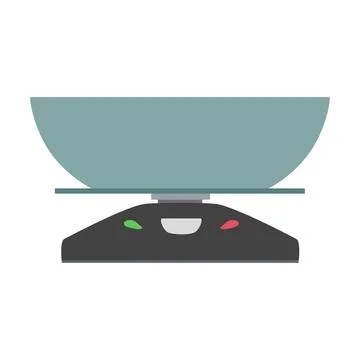 Kitchen scale icon vector illustration symbol balance food weight device ... Stock Photos