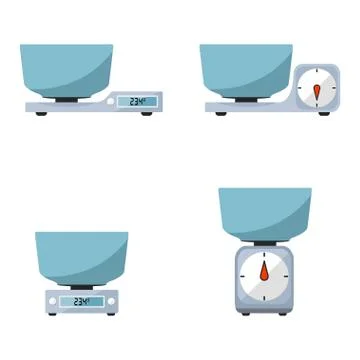Kitchen scale Illustrazione stock