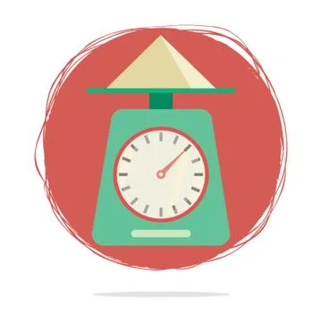 Kitchen Scale Stock Illustration