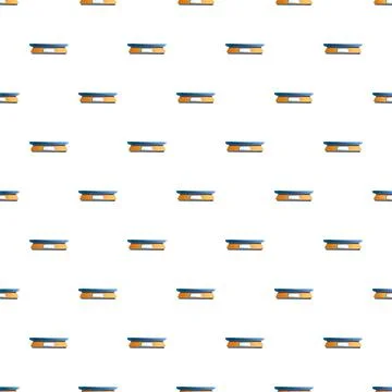 Kitchen scale measuring equipment repeating pattern background Ilustración de archivo