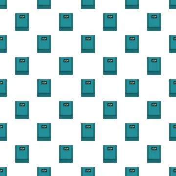Kitchen scale measuring weight seamless pattern background Stockillustratie