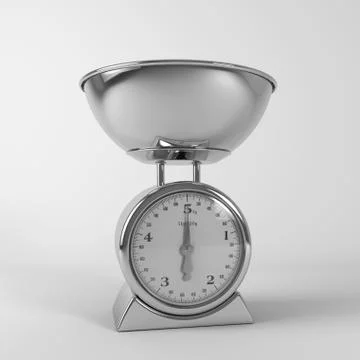 Kitchen Scale Stainless Steel Stock Illustration